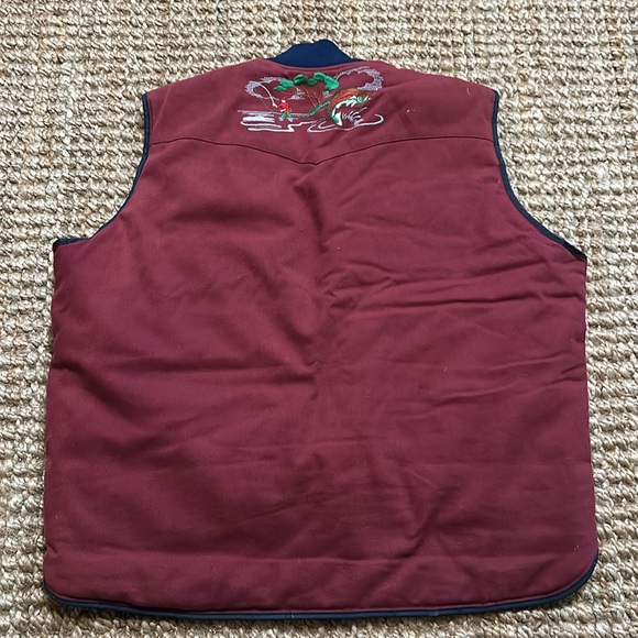Vintage Embroidered Canvas Vest - Picture 3 of 4